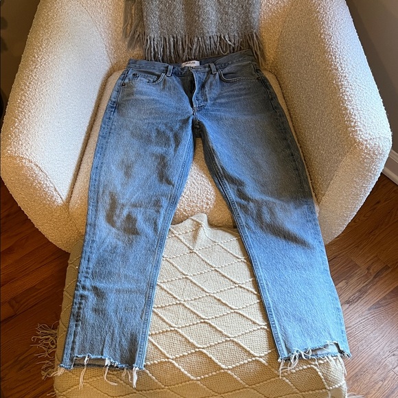 Agolde Riley High Rise Crop - Picture 2 of 3